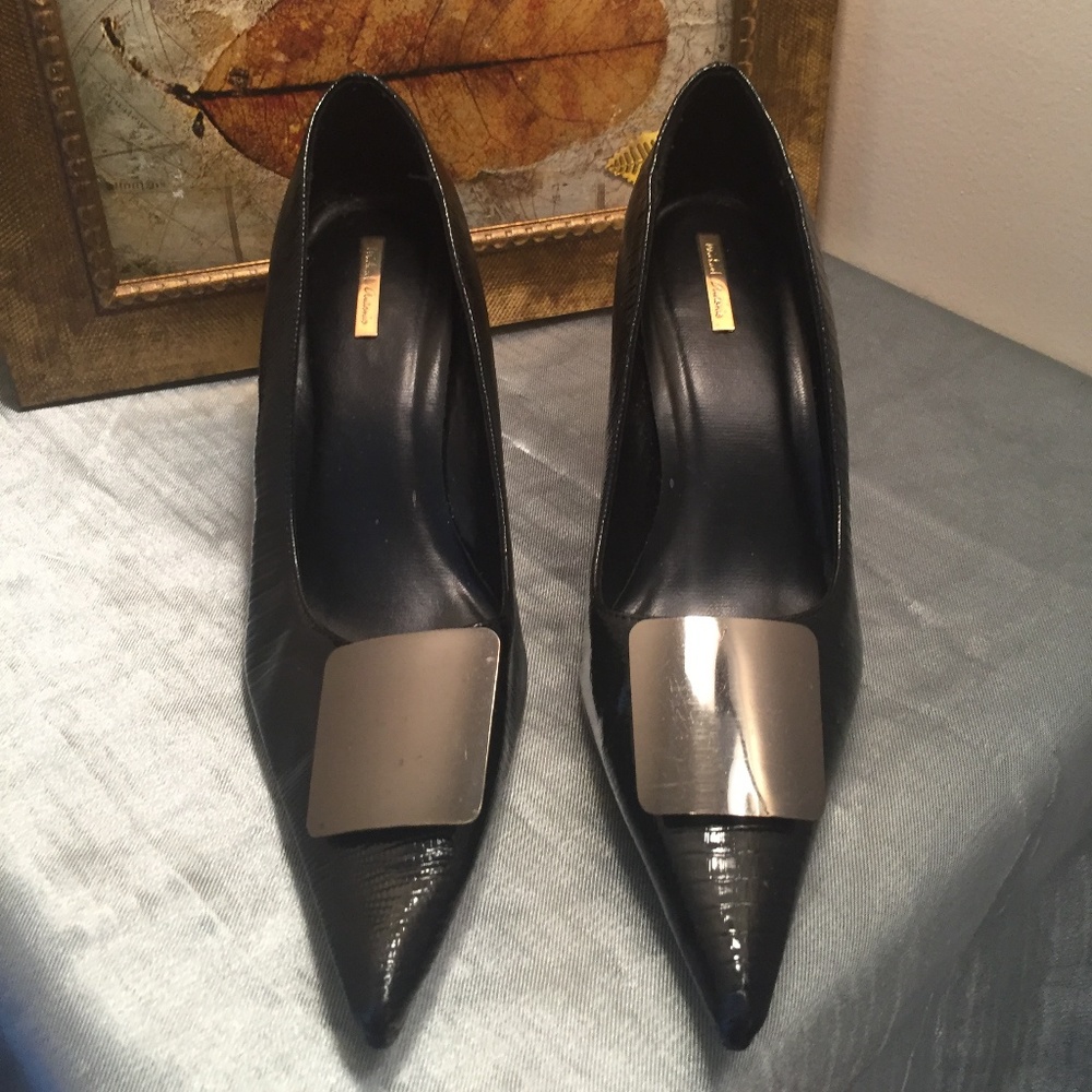 Michael Antonio Patent Leather Black Heel